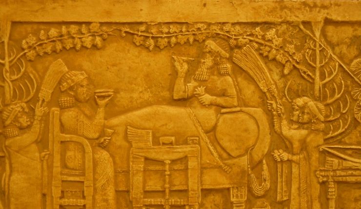 Abguss: Assurbanipal in der Gartenlaube