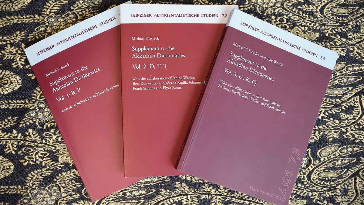 enlarge the image: Bände 1-3 des Supplements to the Akkadian Dictionaries.