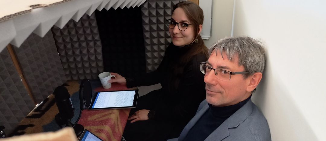 Einsprechen des Podcasts